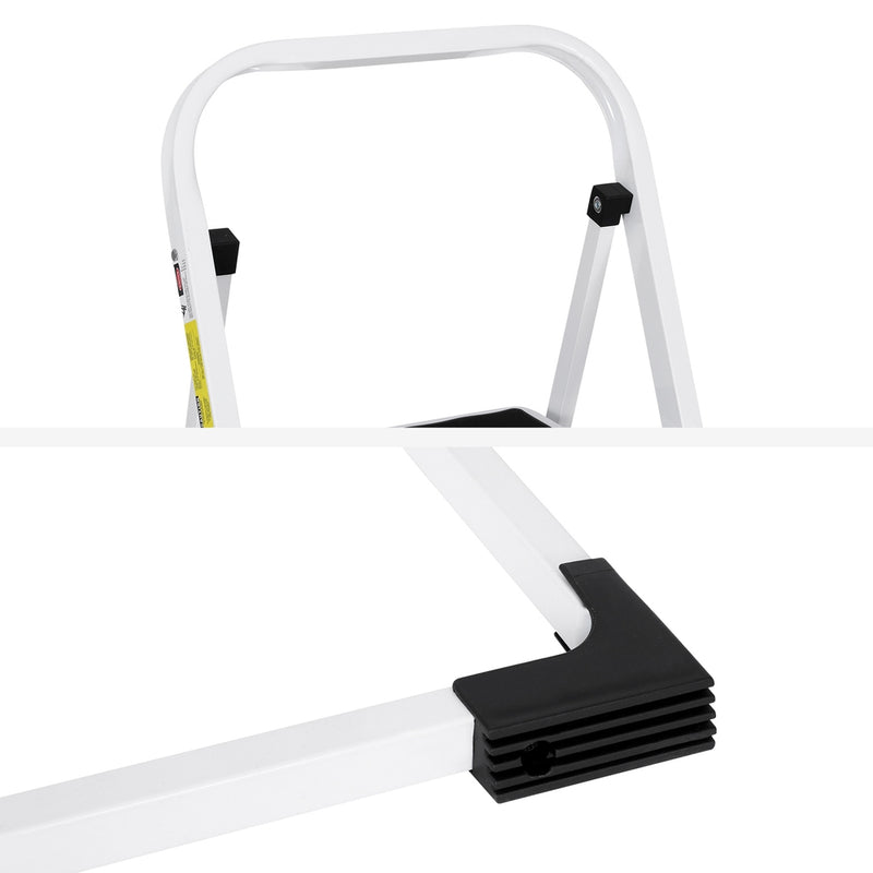 Giantz 2-Step Folding Steel Ladder – Lightweight