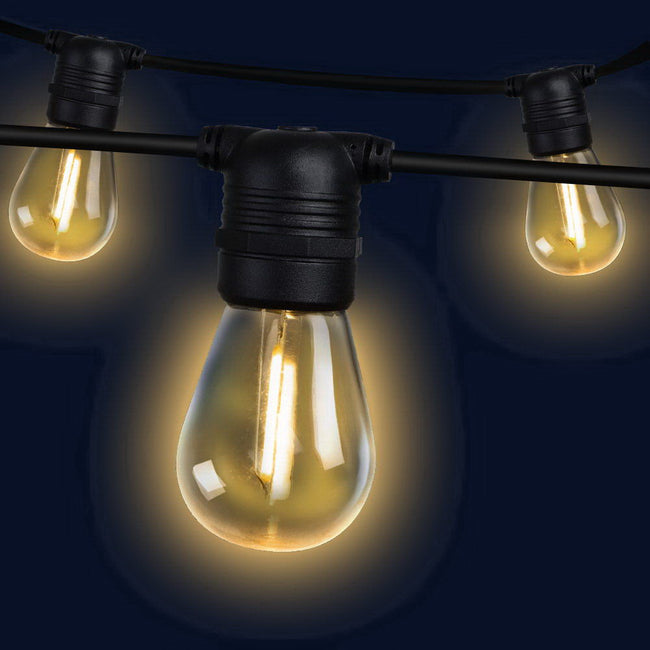 32m LED Festoon String Lights – Outdoor Party & Garden