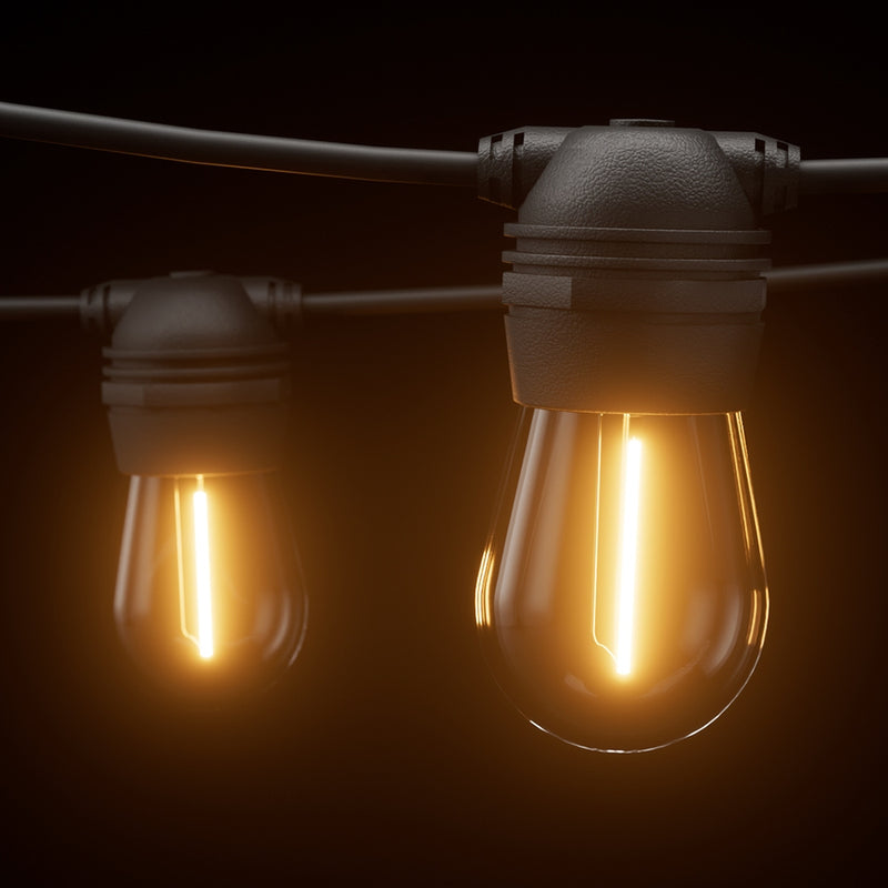 17m Solar Festoon Lights – Outdoor LED String Lights (2 Pack)