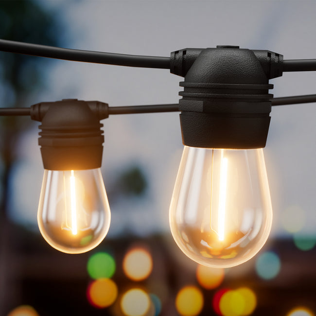 17m Solar Festoon Lights – Outdoor LED String Lights (2 Pack)