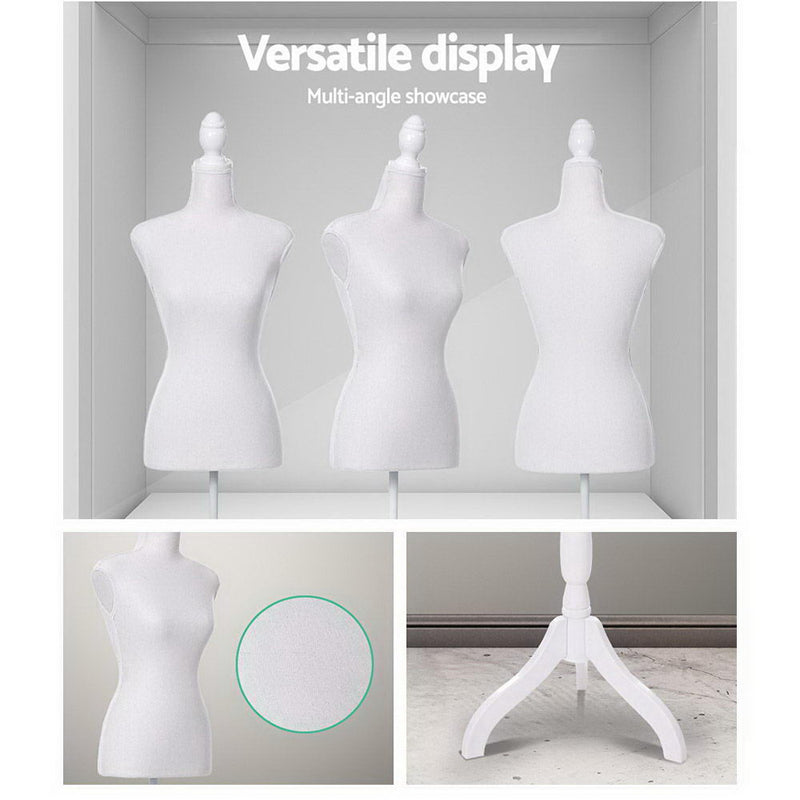 Female Mannequin 170cm – Dressmaker Clothes Display Torso White