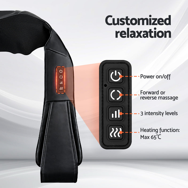 Livemor Electric Air Leg & Foot Massager with Shiatsu Neck Heating