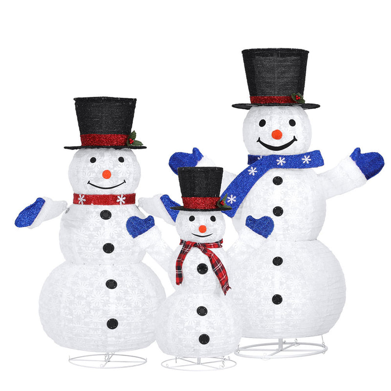 3 PCS Christmas Lights 330 LED Snowman Decor