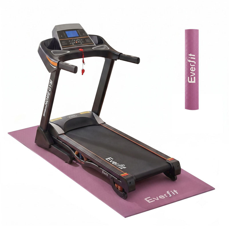 Everfit 2M Exercise Equipment Mat Treadmill Floor Rug Home Gym Purple