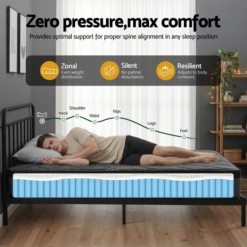 Giselle King 25cm Pocket Spring Latex Mattress