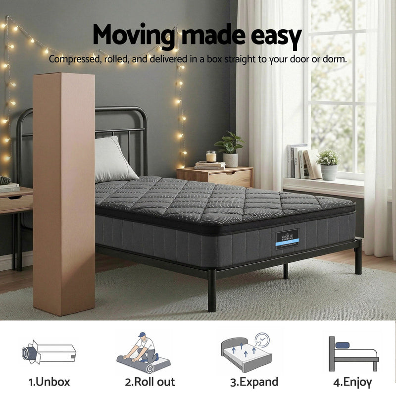 Giselle King Single 25cm Pocket Spring Latex Mattress