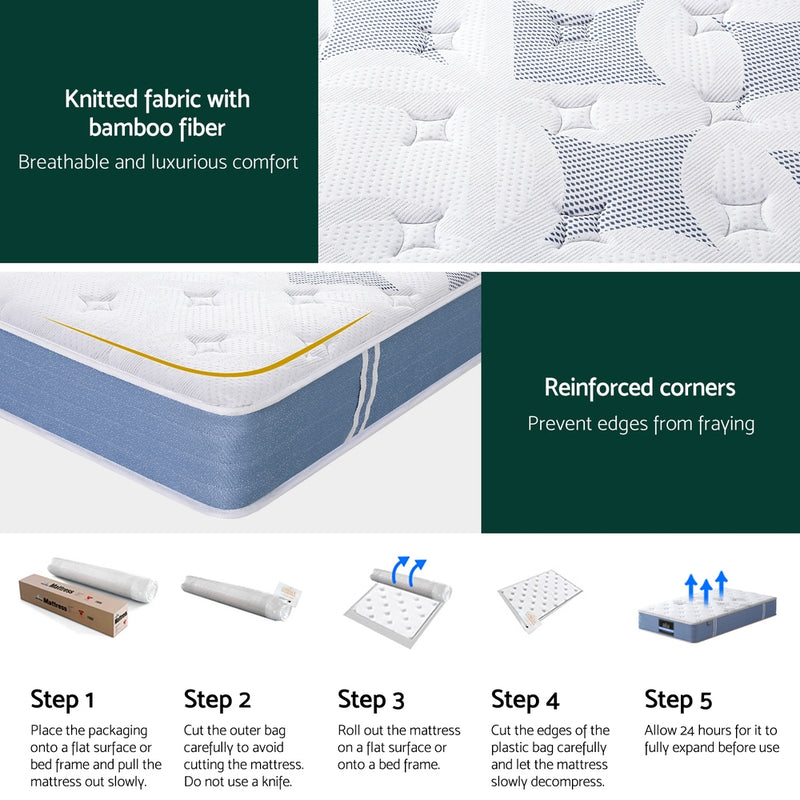 Giselle 25 cm King Single Pocket-Spring Mattress