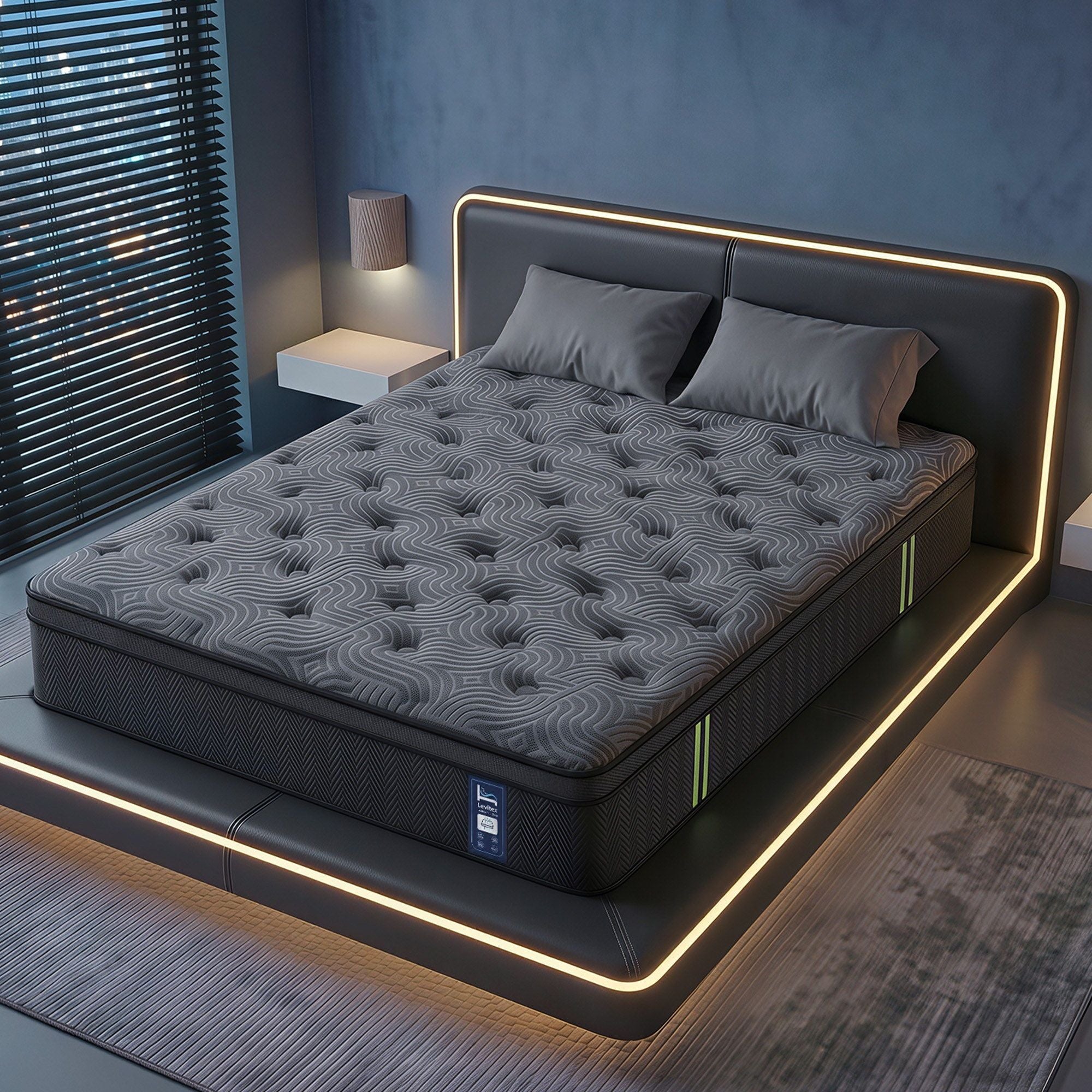Levitex 34cm Hybrid Pocket Spring Mattress – King