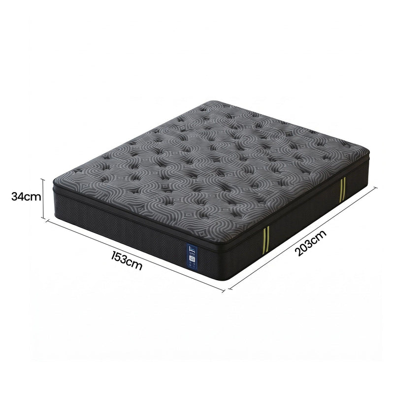 Levitex 34cm Hybrid Pocket Spring Mattress – Queen