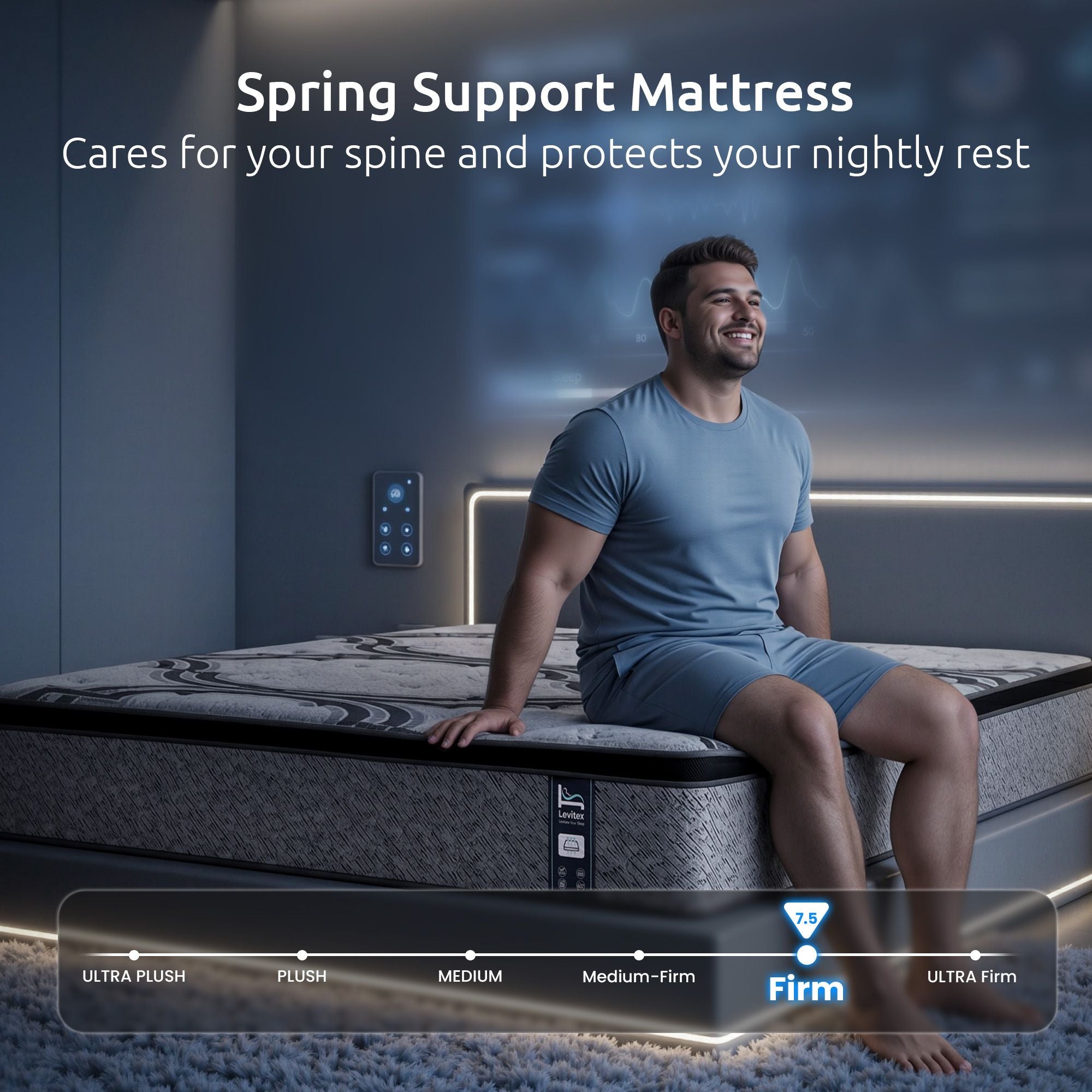 Levitex 34cm Latex & Memory Foam Hybrid Mattress – Double
