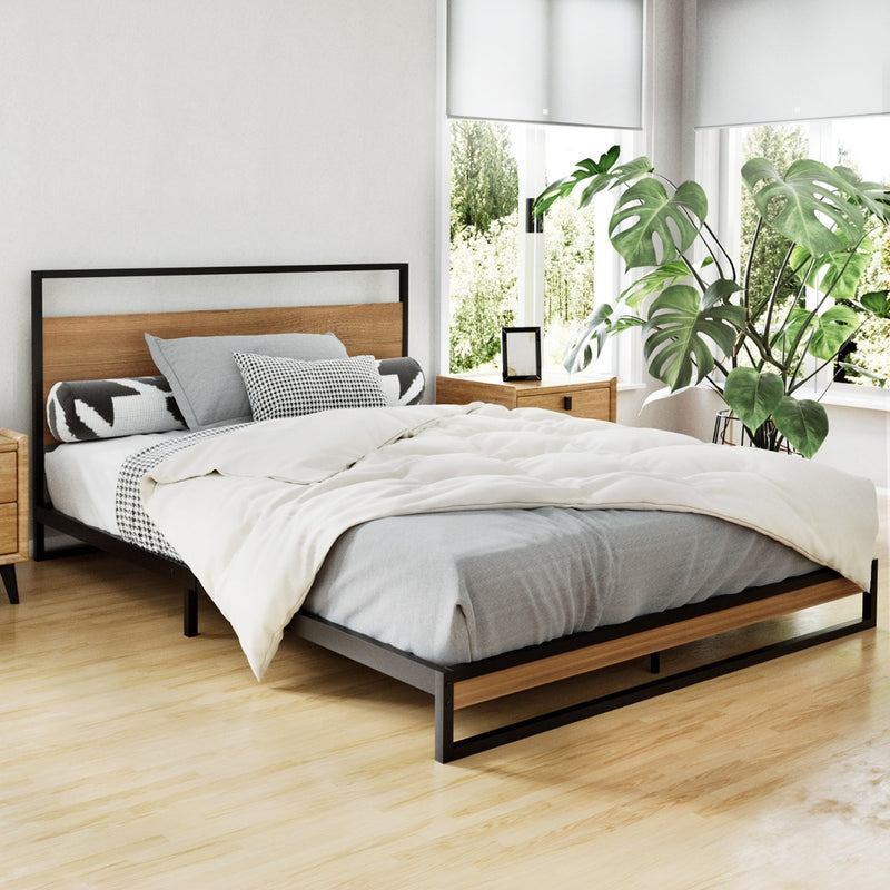 Artiss DANE Double Bed Frame – Black