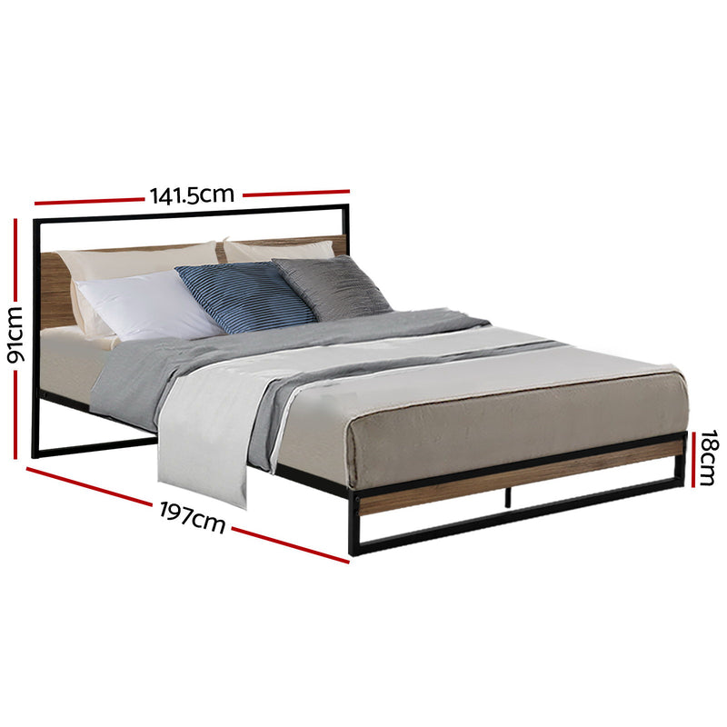 Artiss DANE Double Bed Frame – Black