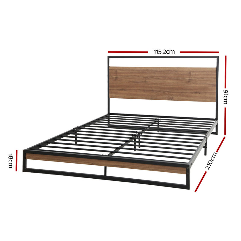 Artiss DANE King Single Bed Frame – Black