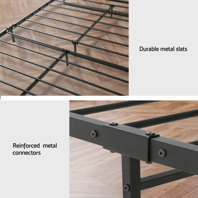 Artiss DANE King Single Bed Frame – Black