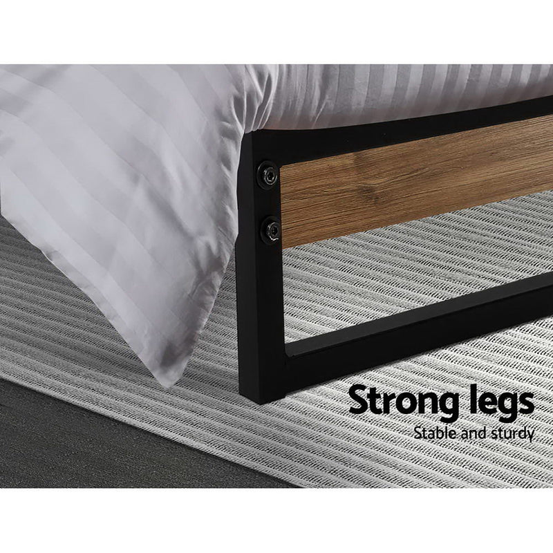 Artiss DANE King Single Bed Frame – Black