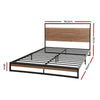 Artiss DANE Single Bed Frame – Black