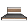 Double Metal Bed Frame with Mattress
