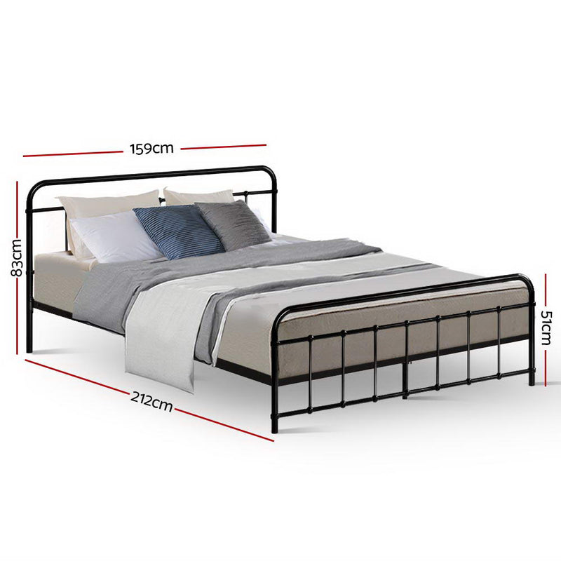 Artiss LEO Queen Bed Frame – Black