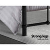 Artiss LEO Queen Bed Frame – Black