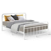 Artiss LEO Queen Bed Frame – White