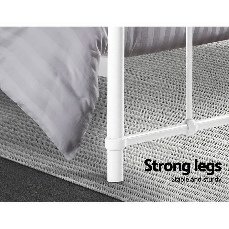Artiss LEO Queen Bed Frame – White