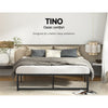 Artiss TINO Queen Bed Base – Black