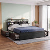 Artiss HEDY King Bed Frame with 4 Drawers & Storage Headboard