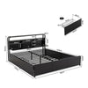 Artiss HEDY King Bed Frame with 4 Drawers & Storage Headboard