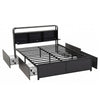Artiss HEDY Queen Bed Frame with 4 Drawers & Storage Headboard