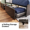 Artiss HEDY Queen Bed Frame with 4 Drawers & Storage Headboard