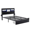 Artiss LED Storage Bed Frame Double with Drawers – ZAC