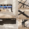 Artiss LED Storage Bed Frame Double with Drawers – ZAC