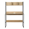 Computer Desk Bookshelf Storage 100CM Oak