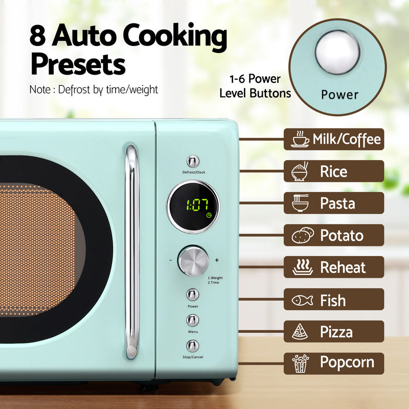 Devanti 20L Microwave Oven 700W – Green