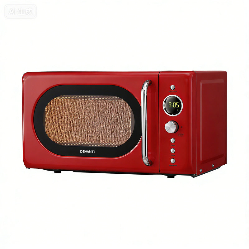 Devanti 20L Microwave Oven 700W – Red