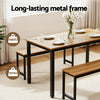 3-Piece Dining Table & Chairs Set – Natural Oak