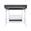 Gardeon Outdoor Wooden Swing Bench with Canopy & Cushions