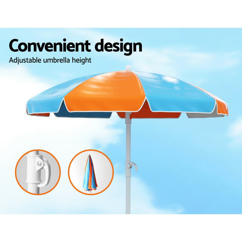 Keezi Kids Picnic Table with Umbrella & Sand Pit