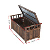 Garden Outdoor Storage Bench Box – Wooden Garden Patio Furniture (Charcoal)