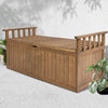 Gardeon Outdoor Storage Bench Box 129cm – Natural Wood