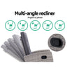 Gardeon 5-Piece Outdoor Recliner Set – Grey Wicker
