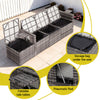 Gardeon 5-Piece Outdoor Sofa Set – Grey Rattan
