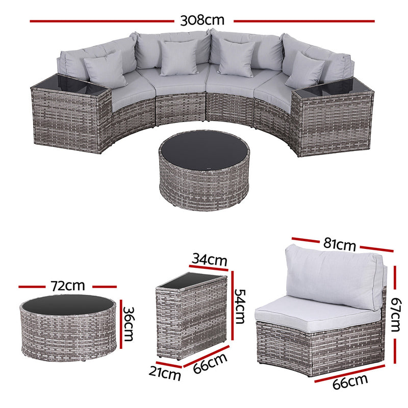 Gardeon 4-Seater Outdoor Sofa Set