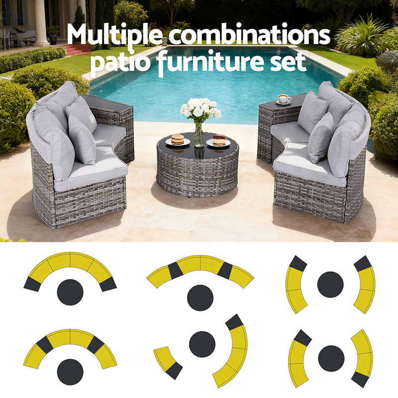 Gardeon 4-Seater Outdoor Sofa Set