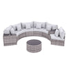 Gardeon 9-Piece 6 Seater Outdoor Rattan Sofa & Dining Set
