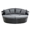 Gardeon Wicker Sun Lounge Day Bed – Black