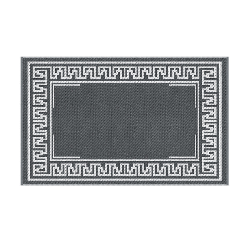 Outdoor Rug 152x244cm Reversible Greek Key Mat