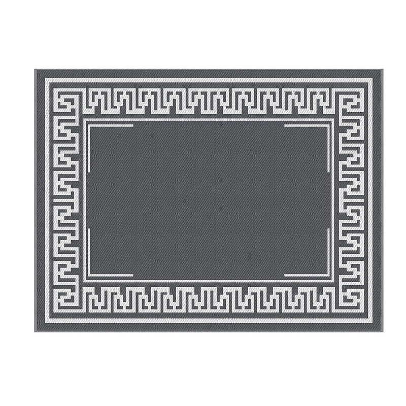 Outdoor Rug 274x366cm Reversible Greek Key Mat
