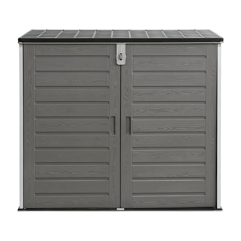 Gardeon 1170L Outdoor Storage Box – Lockable Grey