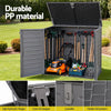 Gardeon 1170L Outdoor Storage Box – Lockable Grey
